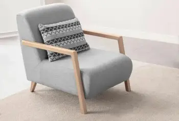 Karrige Wing, Atelier del Sofa, ngjyrë moka-gri