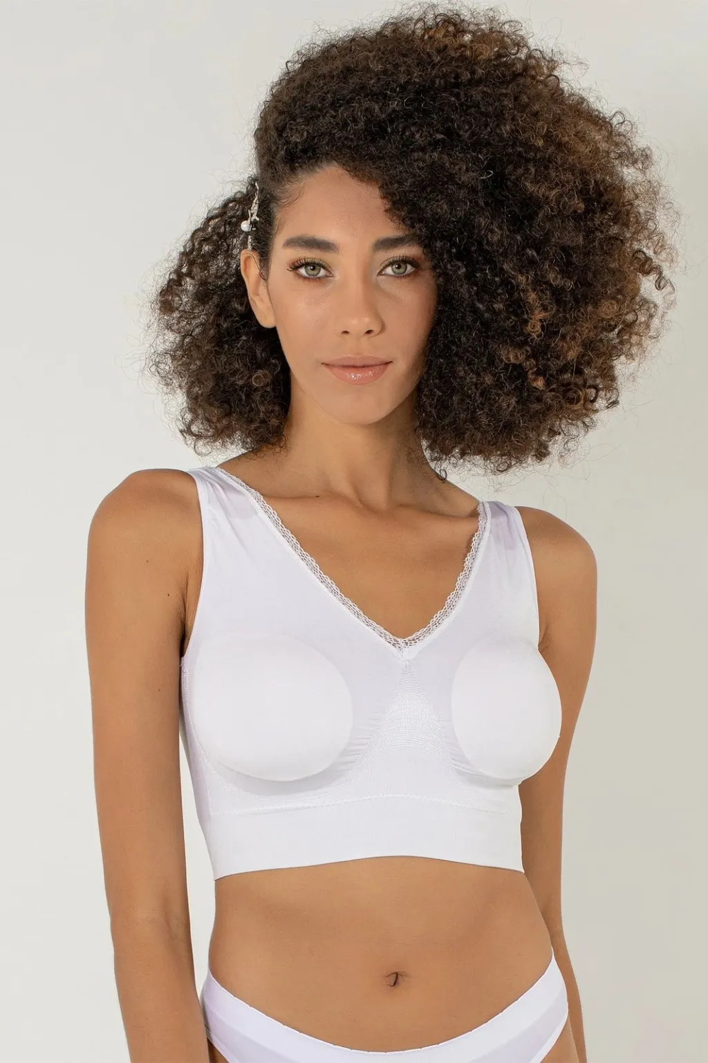 Bustier i bardhë pa vija, Jumeon, 002-000301 - 2
