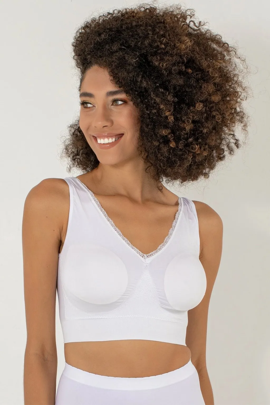 Bustier i bardhë pa vija, Jumeon, 002-000301 - 3