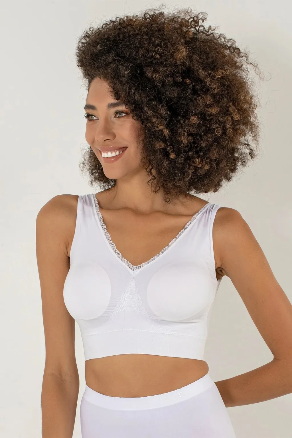 Bustier i bardhë pa vija, Jumeon, 002-000301 - 7
