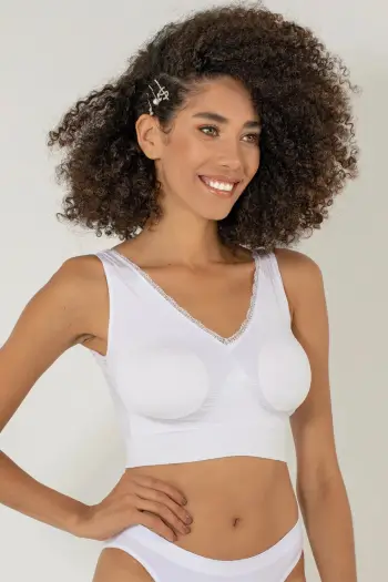 Bustier i bardhë pa vija, Jumeon, 002-000301