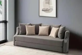 Divan-krevat 3 vendësh, Atelier del Sofa, ngjyrë antracit