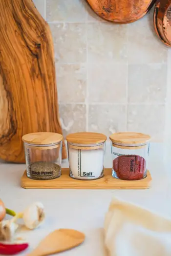 Set kavanozash për erëza (3 copë), Hermia Concept, Daily Bambu