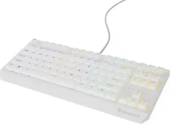 Tastierë mekanike gaming Genesis Thor 230 TKL, RGB, Hot Swap, e bardhë
