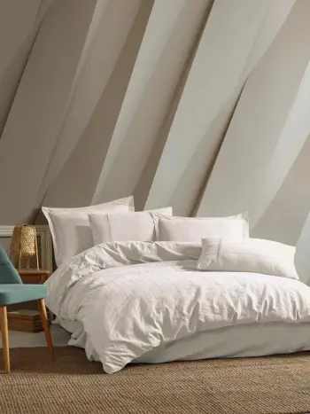 Set mbulesë për jorgan dopio, krem, L'Essentiel Linge de Maison, Jasmin