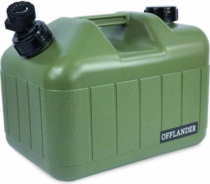 Rezervuar uji Offlander me rubinet për turizëm, 10L, jeshil - 1