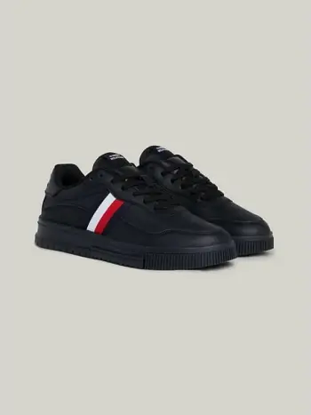 Këpucë për meshkuj Tommy Hilfiger Supercup, të zeza