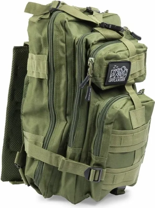 Çantë shpine për turizëm Offlander, 25L, e gjelbër - 1