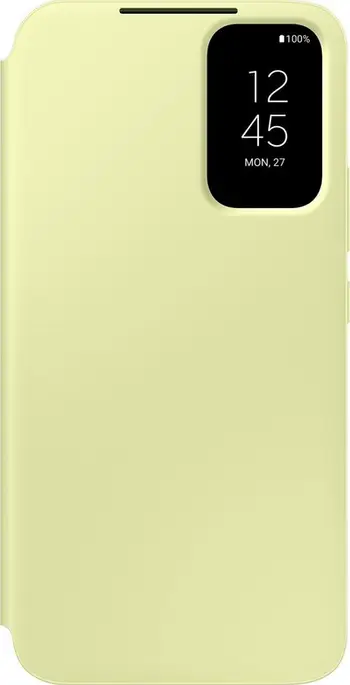 Mbulesë telefoni Samsung Smart View Wallet Case për Galaxy A34 5G, xhep për kartë, lime
