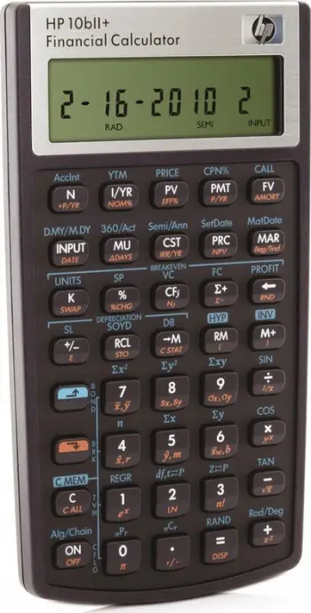 Kalkulator financiar HP 10bII Plus Bluestar, 170 funksione, i zi