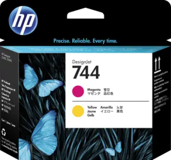 Bojë për printer HP Ink / 744, Magenta dhe e verdhë
