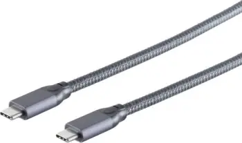Kabllo USB-C No-Name S/CONN 13-47030, 2 m, USB 3.2 Gen 2x2, Gri