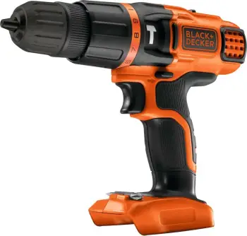 Pistol grip drill Black & Decker BDCH188N-XJ, 18V, 1350 RPM, 2.5 cm, 1 cm, 400 RPM, Black, Orange
