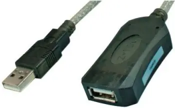 Kabell special aktiv USB 2.0 vazhdues me gjatesi 5m me perforcues te integrum qe mundeson lidhjen e paisjeve larg PC / llaptopit