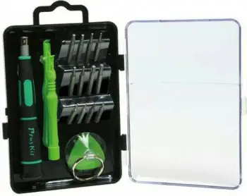 Set per hapjen e telefonave smart, tabletave / SET-i eshte 17 pjesesh, nga firma Proskit
