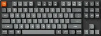 Tastierë Keychron K8M-A3 80% TKL Brown Switch, gri-e zezë