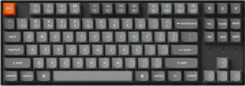 Tastierë Keychron K8M-A4 80% TKL Banana Switch, gri-e zezë