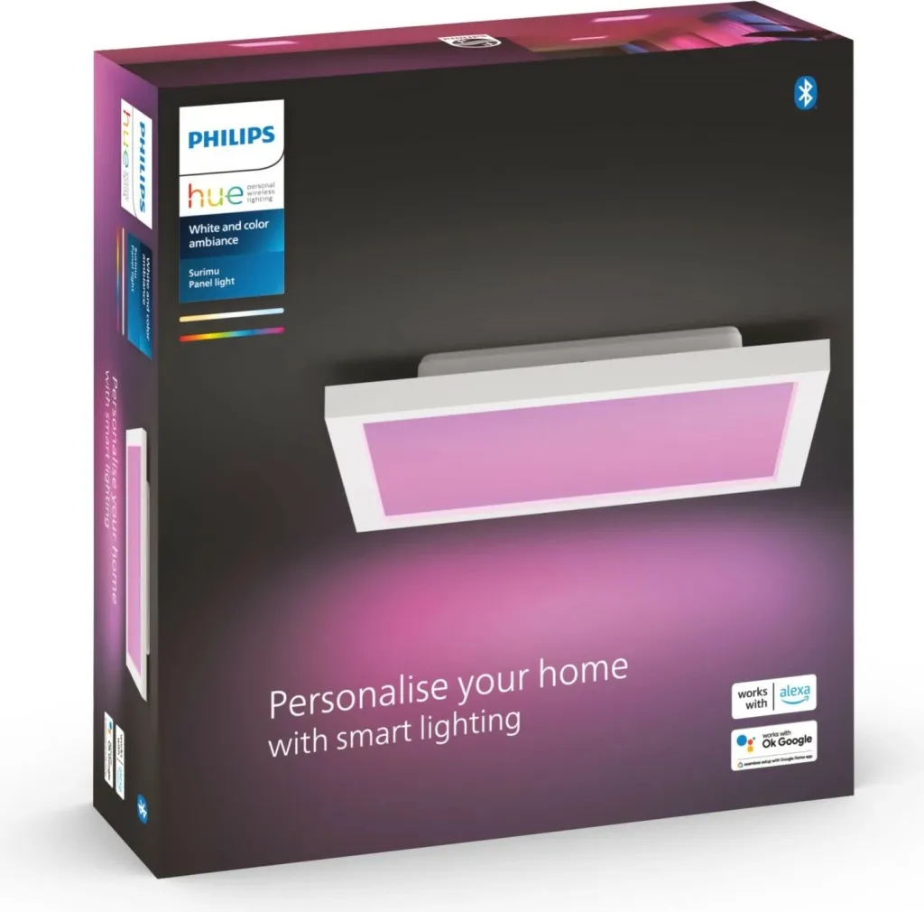 Panel LED Philips Hue Surimu, smart, 16M ngjyra, i bardhë - 3
