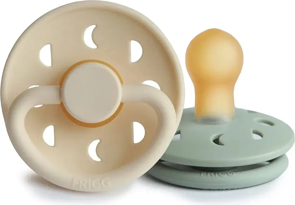 Biberon FRIGG Moon Phase, 6-18 muaj, 2 copë, e bardhë/e gjelbër - 1