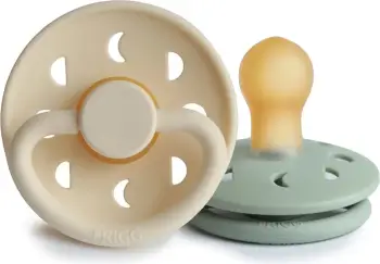 Biberon FRIGG Moon Phase, 6-18 muaj, 2 copë, e bardhë/e gjelbër