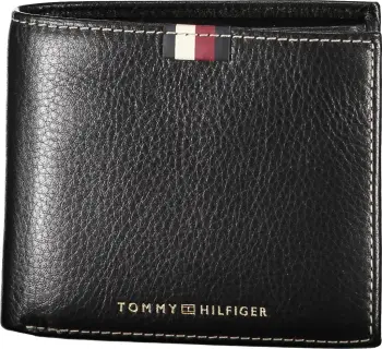 Portofol për meshkuj TOMMY HILFIGER, i zi