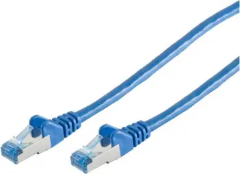 Kabëll rrjeti No-Name CAT6a RJ45, 1m, Blu