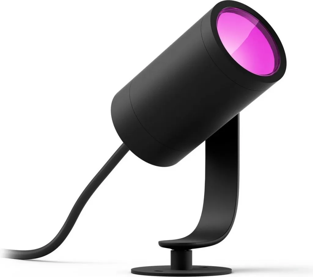 Dritë spot Philips Hue Lily Outdoor, Smart, LED, Alumini, E zezë - 1