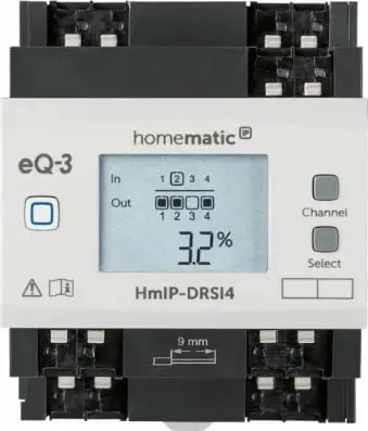 Aktuator switch Homematic IP eQ-3 HMIP-DRSI4, 4 kanale, bardhë