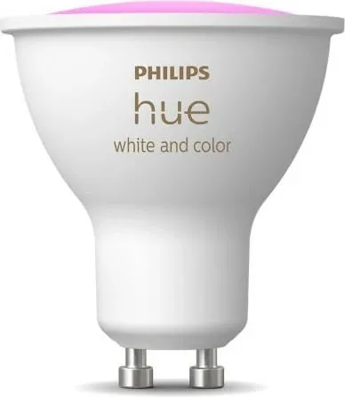 Dritë LED Philips Hue GU10, Smart, Ndryshim ngjyrash, E bardhë - 1