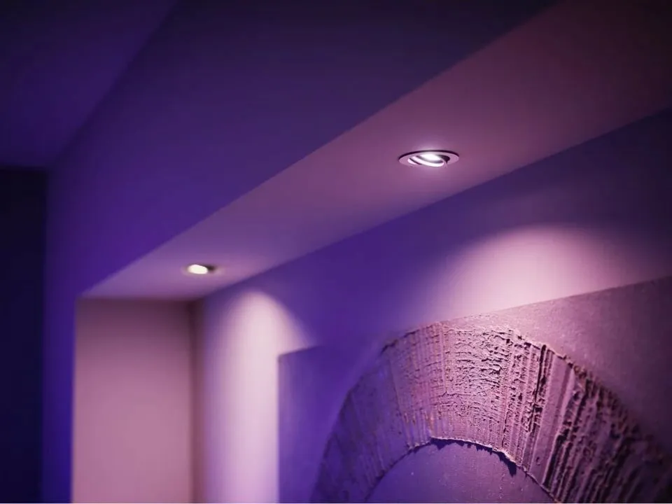 Dritë LED Philips Hue GU10, Smart, Ndryshim ngjyrash, E bardhë - 3