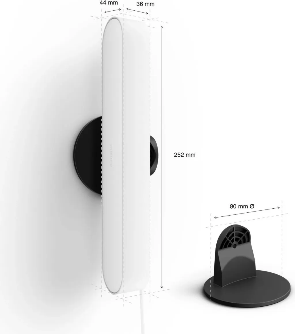 Dritë e zgjuar Philips Hue Play, dy pako, LED, Bluetooth, e bardhë - 4