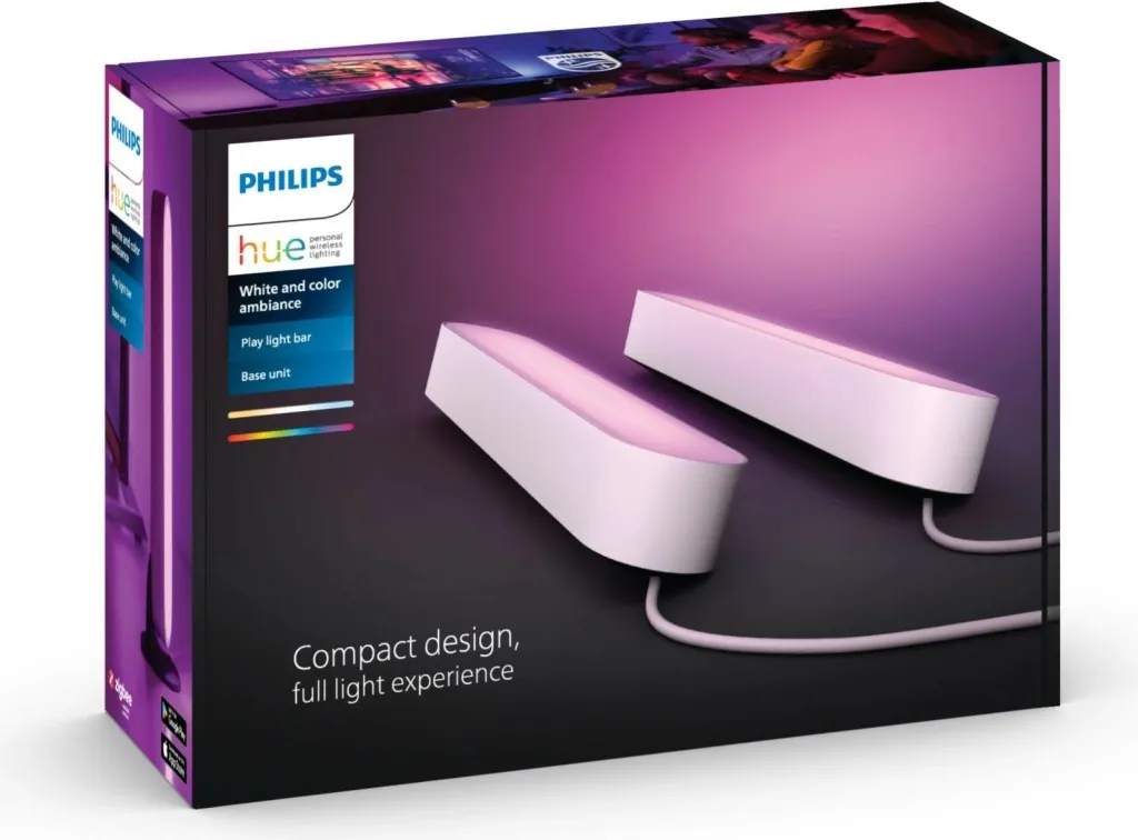 Dritë e zgjuar Philips Hue Play, dy pako, LED, Bluetooth, e bardhë - 7