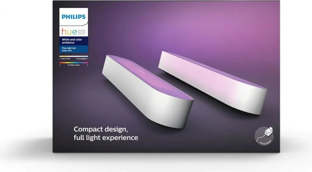 Dritë e zgjuar Philips Hue Play, dy pako, LED, Bluetooth, e bardhë - 9