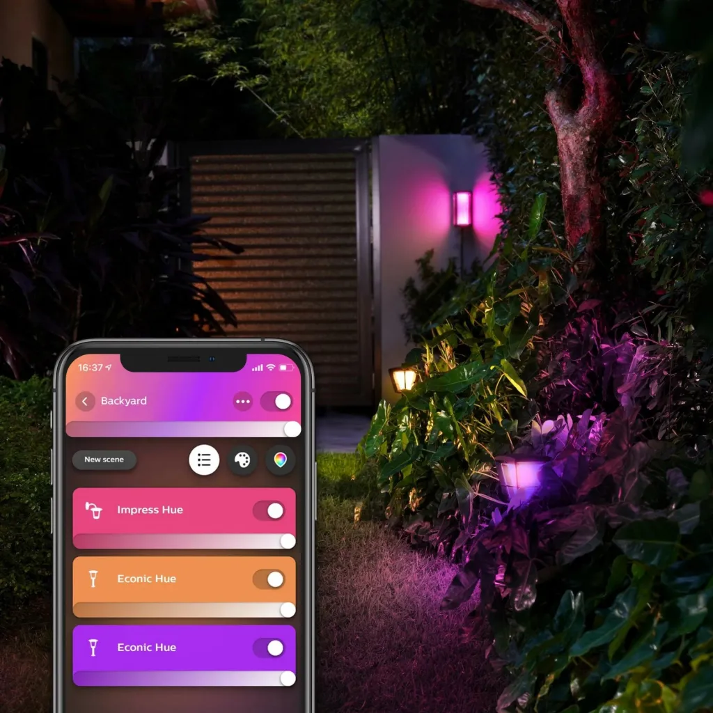 Dritë muri Philips Hue Impress, LED, e zezë, ngjyra të ndryshme - 8