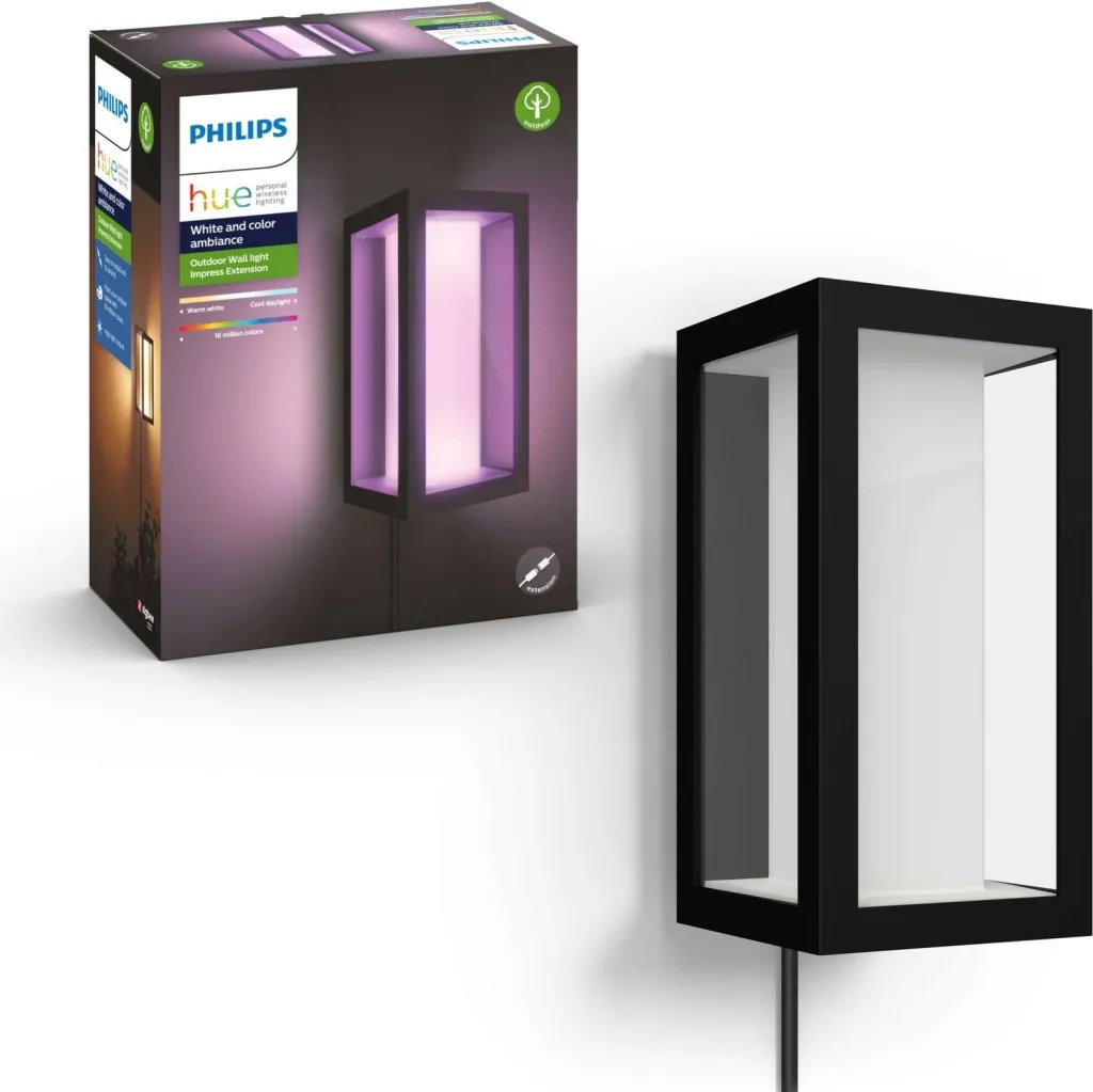 Dritë muri Philips Hue Impress, LED, e zezë, ngjyra të ndryshme - 9