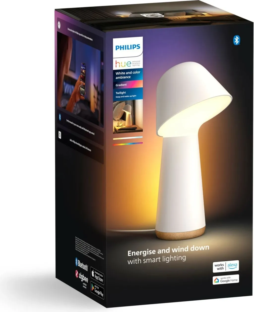 Llambë tavoline Philips Hue 929003711201, LED, 16M ngjyra, smart - 5