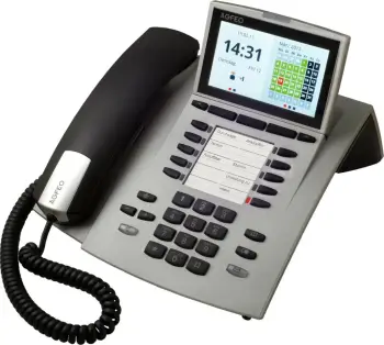 Telefon analog AGFEO ST 45, 1000 kontakte, Caller ID, Argjendtë