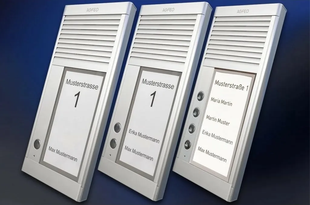 Interkom AGFEO DoorSpeak 4, i lidhur me kabllo, IP33, argjendtë - 2