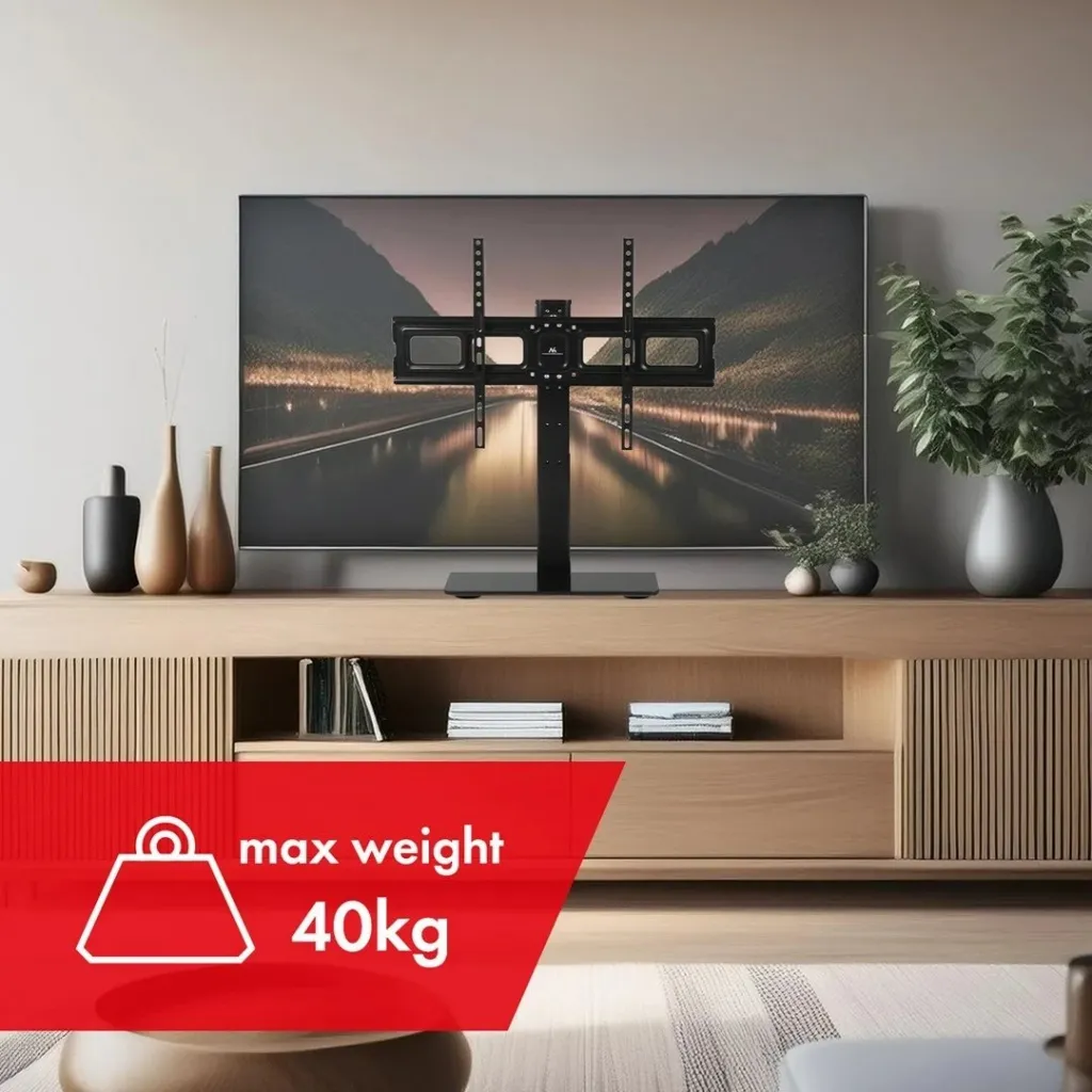 Mbajtës TV Maclean MC-386, për tavolinë, 32"-75", i zi - 3