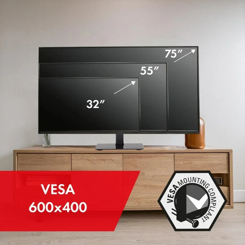 Mbajtës TV Maclean MC-386, për tavolinë, 32"-75", i zi - 6