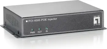 PoE Injector LevelOne POI-4000, 56W, Fast Ethernet, Gri