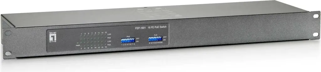 Switch LevelOne FEP-1601, 16-Port, Fast Ethernet, PoE, 120W - 1