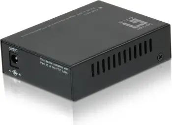 Konvertues media LevelOne GVT-2010, RJ45 në SFP, Gigabit, PoE PD, i zi