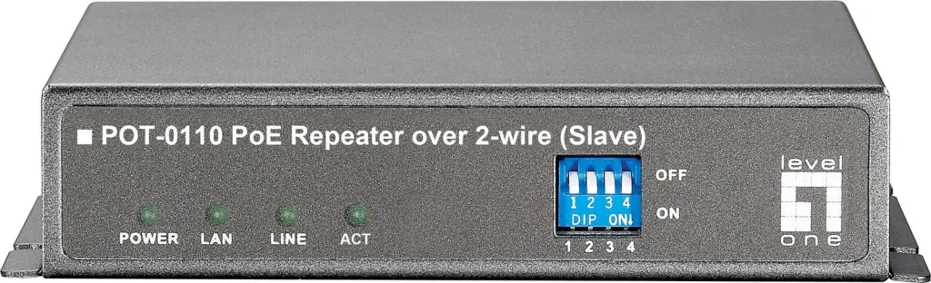 Repeater rrjeti LevelOne PoE, 400 m, 60 Mbit/s, i zi - 3