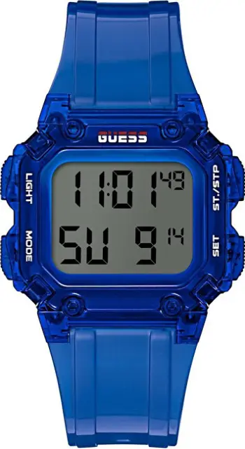Orë dore Guess Digital GW0270G3, e kaltër
