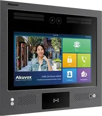 Interkom video Akuvox X916S, kamera starlight, lexues kartash, Android, ngjyrë e zezë