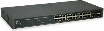 Switch LevelOne GEP-2652, Managed, L2, Gigabit Ethernet, PoE, Rack mounting