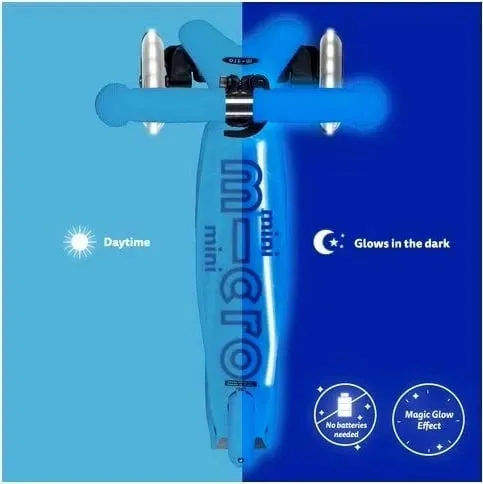 Skuter Micro Mini Micro Deluxe Glow LED Plus, Turquoise - 1