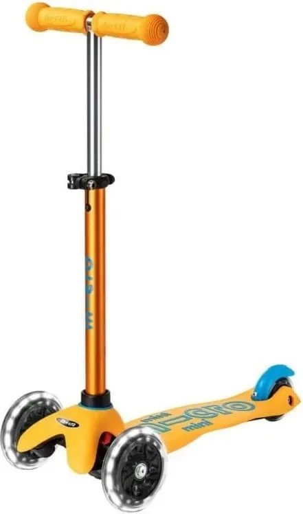 Skuter Micro Mini Deluxe LED, Apricot - 1
