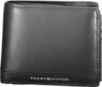 Portofol për meshkuj TOMMY HILFIGER, i zi